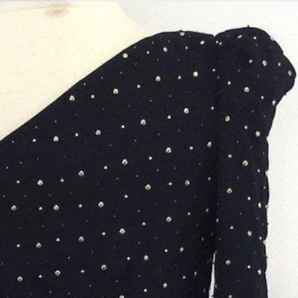 Robert Rodriguez NEW Size 2 Black Studded Mini Cocktail Dress - Picture 4 of 4